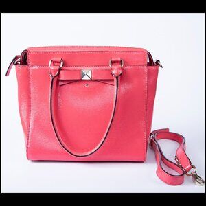 Kate Spade Beacon Court Jeanne Strawberry Patent Leather Satchel Purse EUC